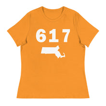 Load image into Gallery viewer, 617 Area Code Women&#39;s Relaxed T Shirt