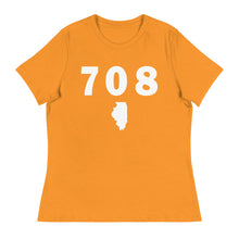 Load image into Gallery viewer, 708 Area Code Women&#39;s Relaxed T Shirt