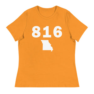 816 Area Code Women's Relaxed T Shirt