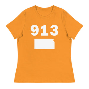 913 Area Code Women's Relaxed T Shirt