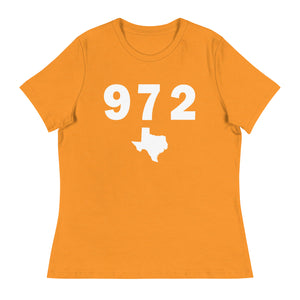 972 Area Code Women's Relaxed T Shirt