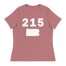 Load image into Gallery viewer, 215 Area Code Women&#39;s Relaxed T Shirt