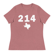Load image into Gallery viewer, 214 Area Code Women&#39;s Relaxed T Shirt