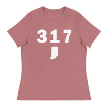 Load image into Gallery viewer, 317 Area Code Women&#39;s Relaxed T Shirt