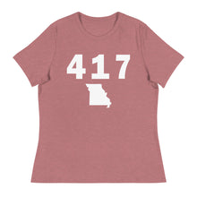 Load image into Gallery viewer, 417 Area Code Women&#39;s Relaxed T Shirt