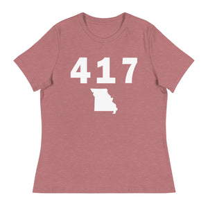 417 Area Code Women's Relaxed T Shirt