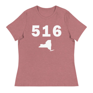 516 Area Code Women's Relaxed T Shirt