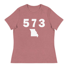 Load image into Gallery viewer, 573 Area Code Women&#39;s Relaxed T Shirt