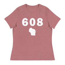 Load image into Gallery viewer, 608 Area Code Women&#39;s Relaxed T Shirt