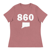 Load image into Gallery viewer, 860 Area Code Women&#39;s Relaxed T Shirt