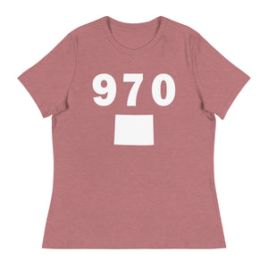 970 Area Code Women's Relaxed T Shirt