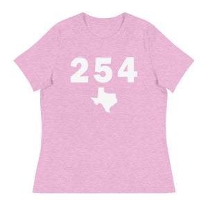 254 Area Code Women's Relaxed T Shirt