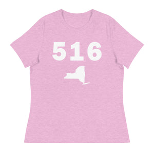 516 Area Code Women's Relaxed T Shirt