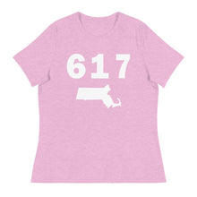 Load image into Gallery viewer, 617 Area Code Women&#39;s Relaxed T Shirt