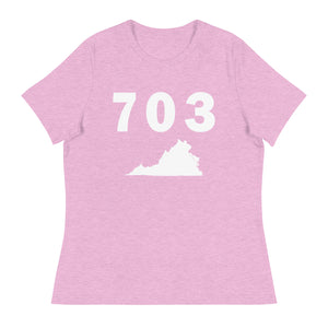 703 Area Code Women's Relaxed T Shirt