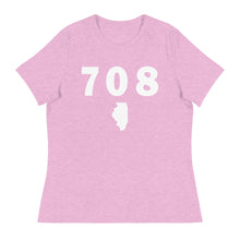 Load image into Gallery viewer, 708 Area Code Women&#39;s Relaxed T Shirt