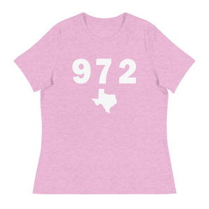 972 Area Code Women's Relaxed T Shirt