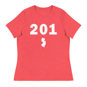 201 Area Code Women's Relaxed T Shirt