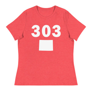 303 Area Code Women's Relaxed T Shirt