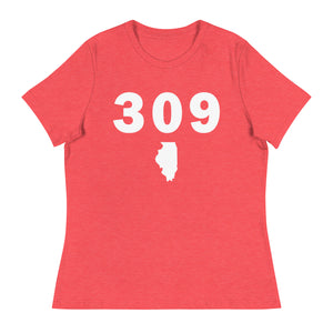 309 Area Code Women's Relaxed T Shirt