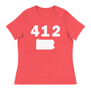 412 Area Code Women's Relaxed T Shirt