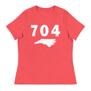 704 Area Code Women's Relaxed T Shirt