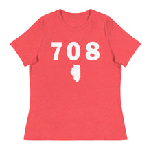 Load image into Gallery viewer, 708 Area Code Women&#39;s Relaxed T Shirt