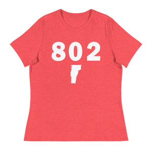 802 Area Code Women's Relaxed T Shirt