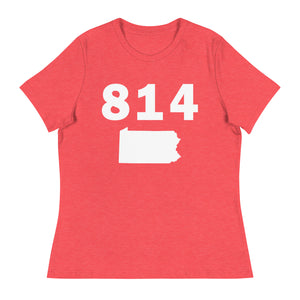 814 Area Code Women's Relaxed T Shirt