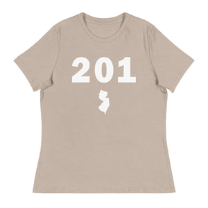 201 Area Code Women's Relaxed T Shirt