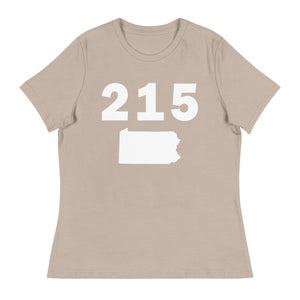 215 Area Code Women's Relaxed T Shirt