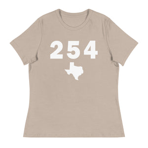 254 Area Code Women's Relaxed T Shirt