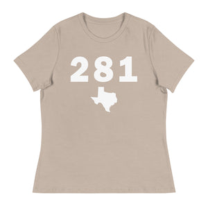 281 Area Code Women's Relaxed T Shirt