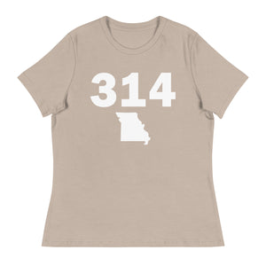 314 Area Code Women's Relaxed T Shirt