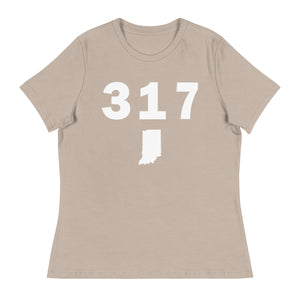 317 Area Code Women's Relaxed T Shirt