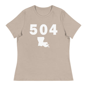 504 Area Code Women's Relaxed T Shirt