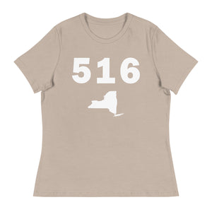 516 Area Code Women's Relaxed T Shirt