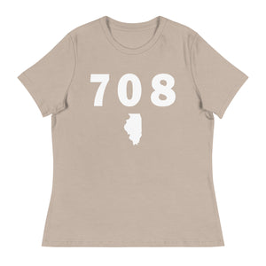 708 Area Code Women's Relaxed T Shirt