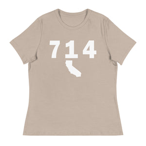 714 Area Code Women's Relaxed T Shirt