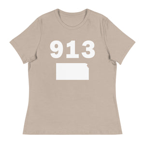 913 Area Code Women's Relaxed T Shirt