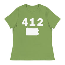 Load image into Gallery viewer, 412 Area Code Women&#39;s Relaxed T Shirt