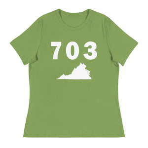 703 Area Code Women's Relaxed T Shirt