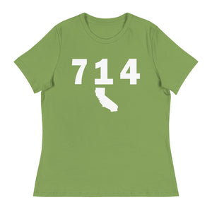 714 Area Code Women's Relaxed T Shirt