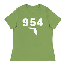 Load image into Gallery viewer, 954 Area Code Women&#39;s Relaxed T Shirt