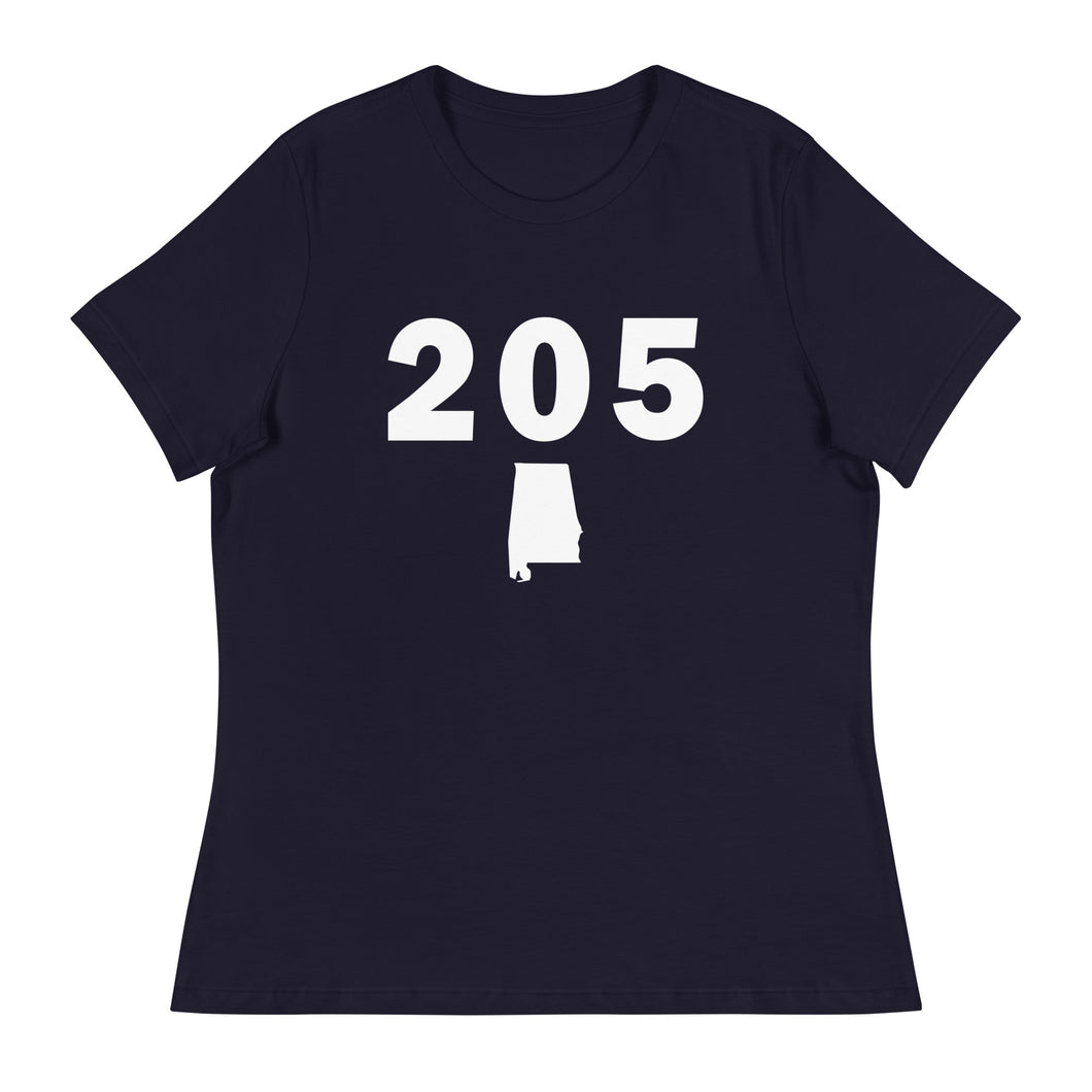 205 Area Code Women's Relaxed T Shirt