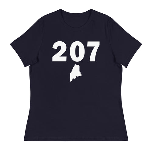 207 Area Code Women's Relaxed T Shirt