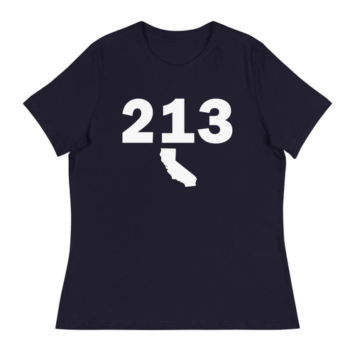 213 Area Code Women's Relaxed T Shirt