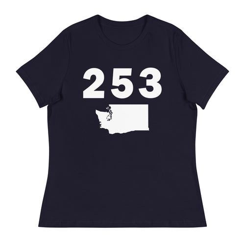 253 Area Code Women's Relaxed T Shirt