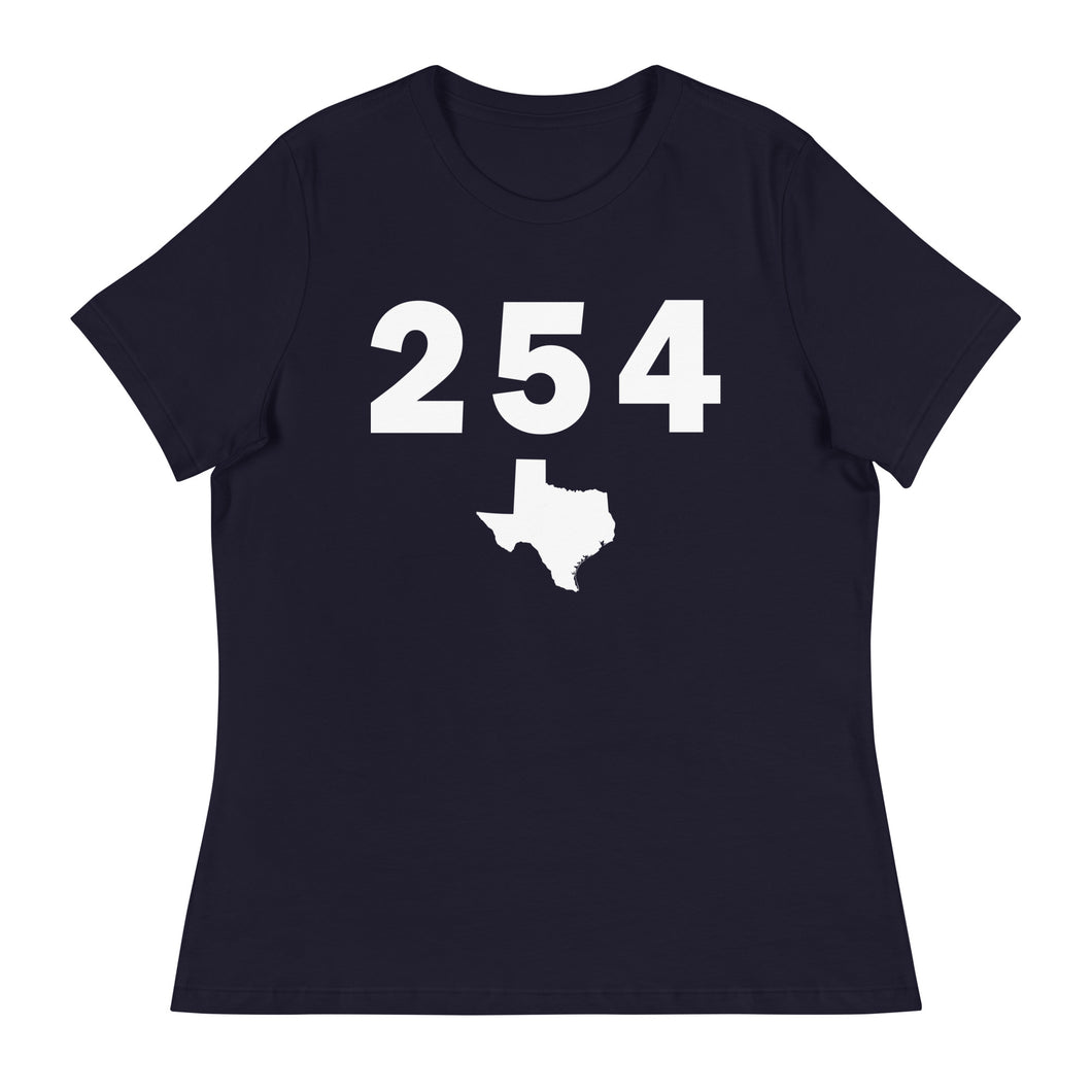 254 Area Code Women's Relaxed T Shirt