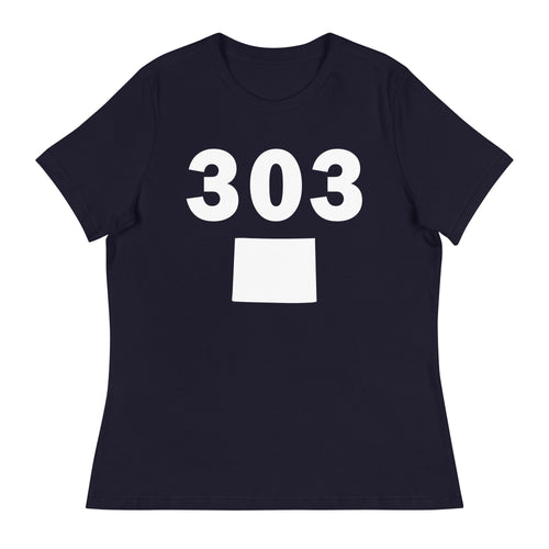 303 Area Code Women's Relaxed T Shirt